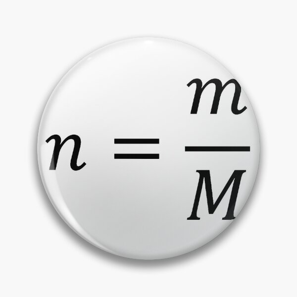 Item preview, number of moles formula, chemistry and science designed and sold by NoetherSym.