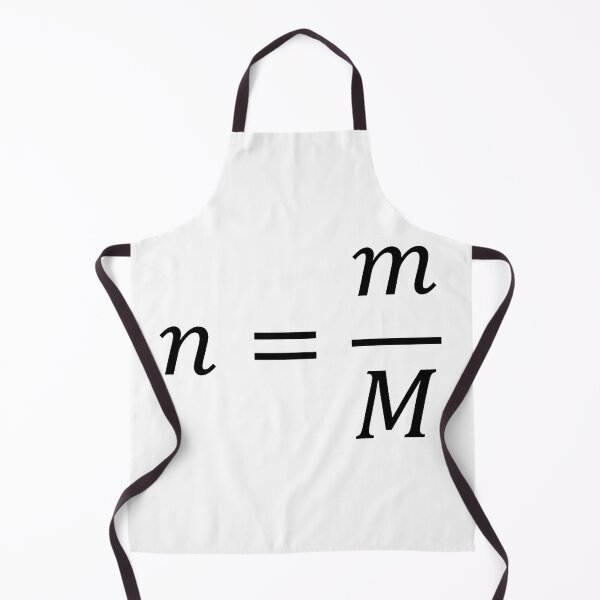 Item preview, number of moles formula, chemistry and science designed and sold by NoetherSym.