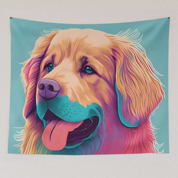 Item preview, A close up of a golden retriever designed and sold by Warehouse46.