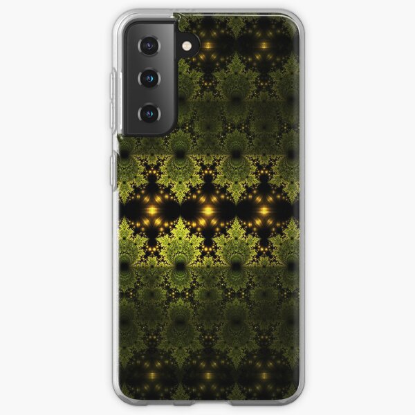 Fractals - Green Martians Samsung Galaxy Soft Case