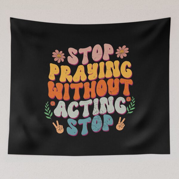 Item preview, Stop Praying Without Acting and Stop Acting without Praying Best Fith Motivational quotes about life and Success designed and sold by YAHIA-14.