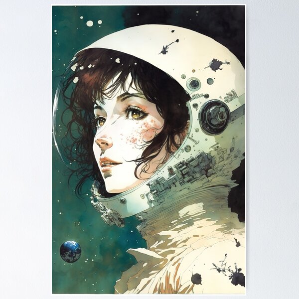 Item preview, Saturnian Eyes: Portrait of a Space Woman designed and sold by Venon28.