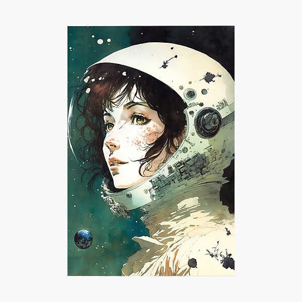 Item preview, Saturnian Eyes: Portrait of a Space Woman designed and sold by Venon28.