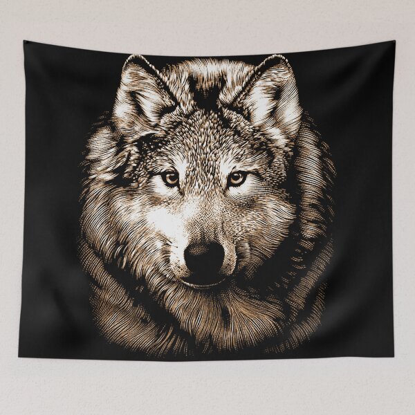 Item preview, Wolf Face designed and sold by HEARTBEATS.