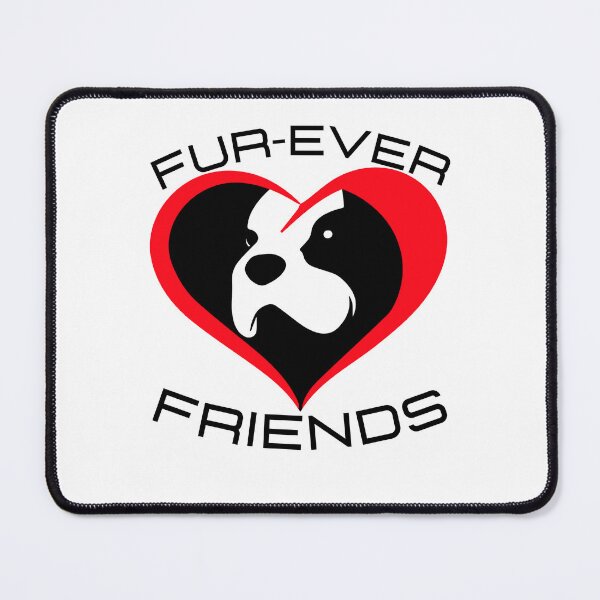 Item preview, Fur-Ever Friends Furever Forever Friens With Dog Cat Furry Fluffy pet heart designed and sold by facePale.