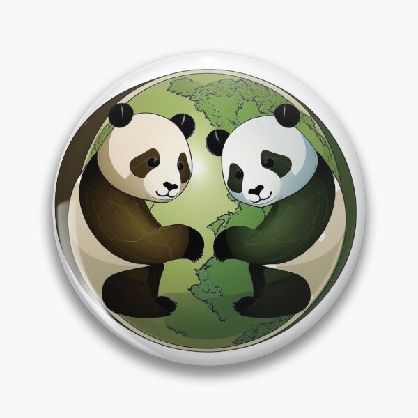 Item preview, Pandas in the Yin Yang designed and sold by Kameeno.