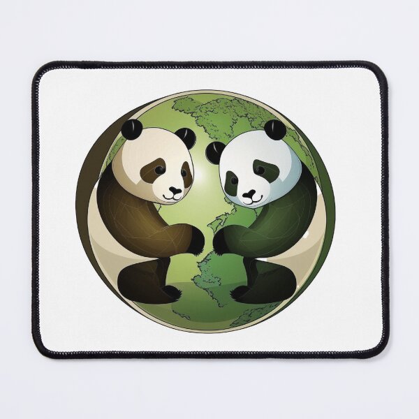 Item preview, Pandas in the Yin Yang designed and sold by Kameeno.