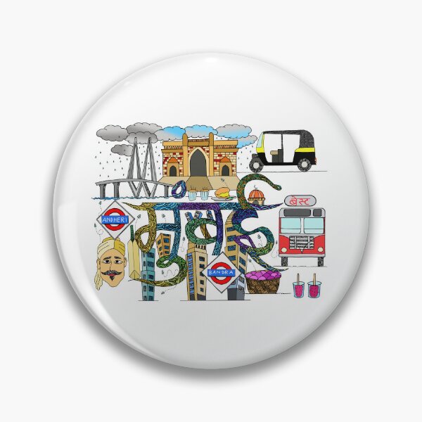 Item preview, Mumbai City Doodle designed and sold by nomadicblueart.