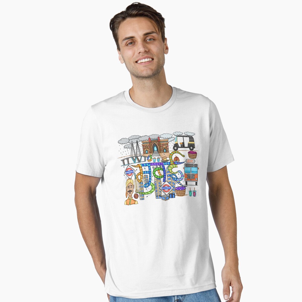 Mumbai City Doodle Essential T-Shirt