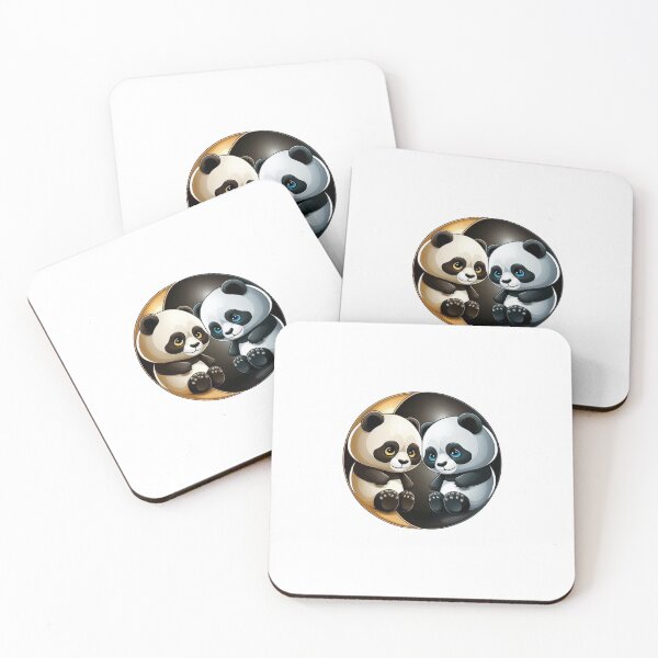 Item preview, Cute Pandas in the Yin Yang designed and sold by Kameeno.