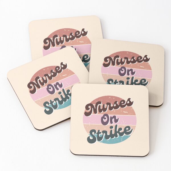Item preview, Nurses On Strike | Retro Vintage Nurse | Healthcare Workers | We March For Nurses designed and sold by DesignsRN.