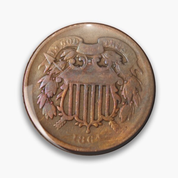 Item preview, Beautifully toned 1864 Two Cents designed and sold by coinsxcrochet.