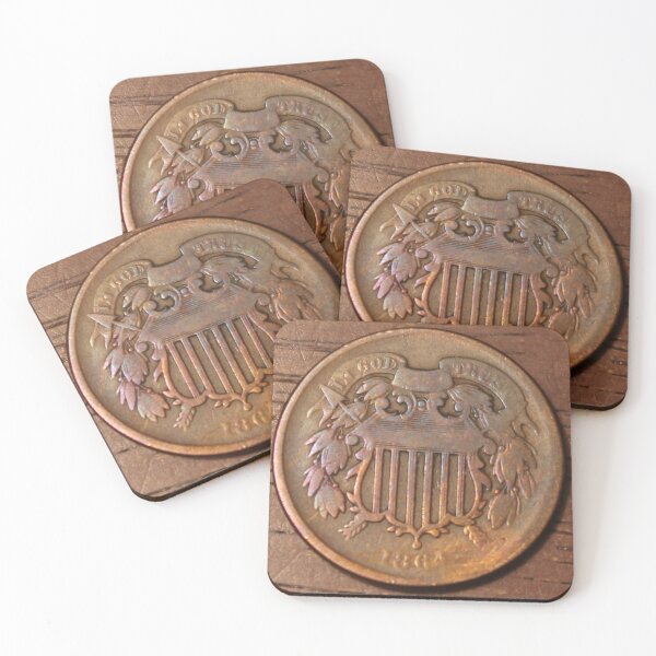 Item preview, Beautifully toned 1864 Two Cents designed and sold by coinsxcrochet.