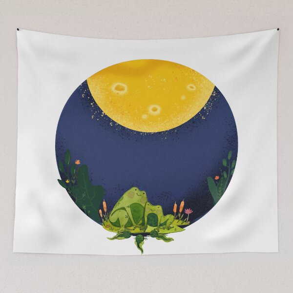 Item preview, Moongazing frogs designed and sold by CreativeStrand.