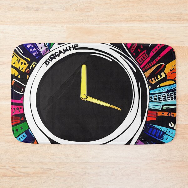 Item preview, Colored watch with gold hands, square format designed and sold by Flairh-Art.