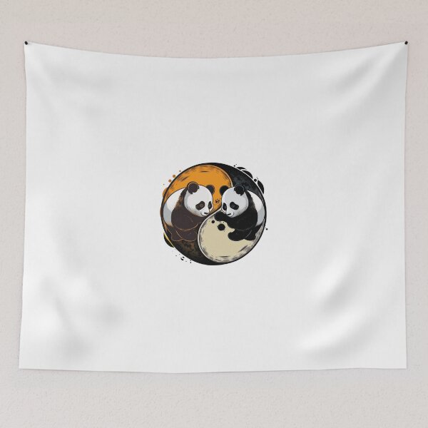 Item preview, Big Pandas in the Yin Yang designed and sold by Kameeno.