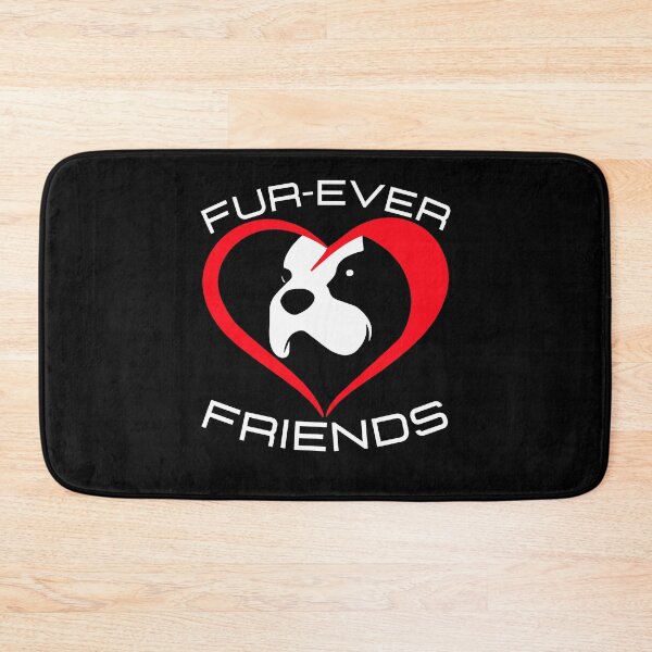 Item preview, Fur-Ever Friends Furever Forever Friens With Dog Cat Furry Fluffy pet heart designed and sold by facePale.