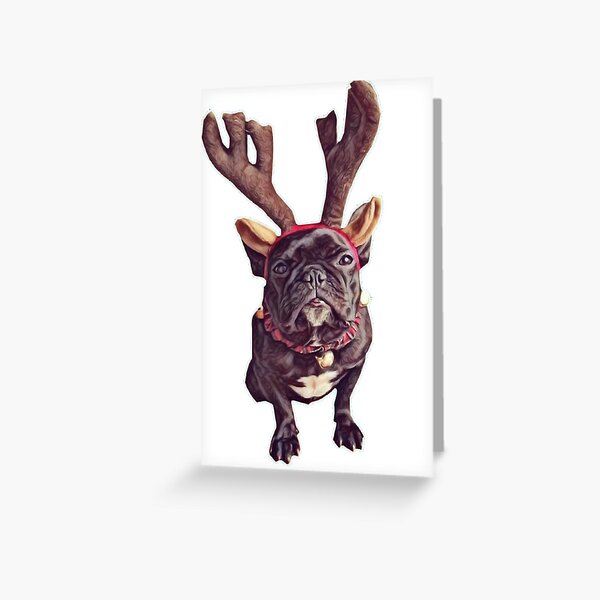 french bulldog Greeting Card