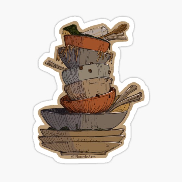 Dirty Dishes - Motherhood Sticker