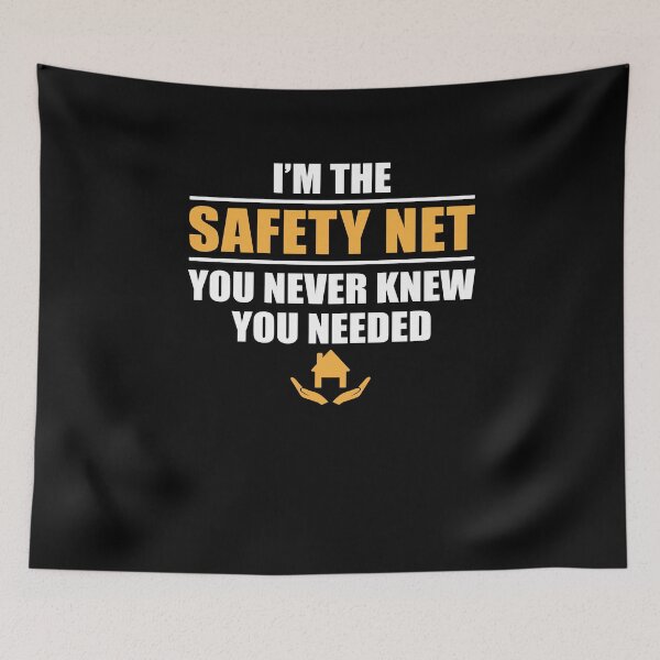Item preview, Insurance Agent Safety Net Funny Life Insurance designed and sold by StrongShirts.