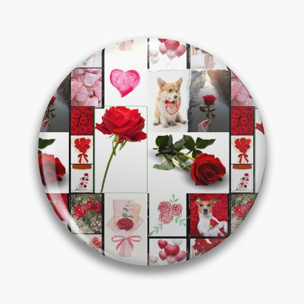 Item preview, Happy Red Rose Day, Red Rose Collage, Happy Rose Day designed and sold by Flowerartlovers.