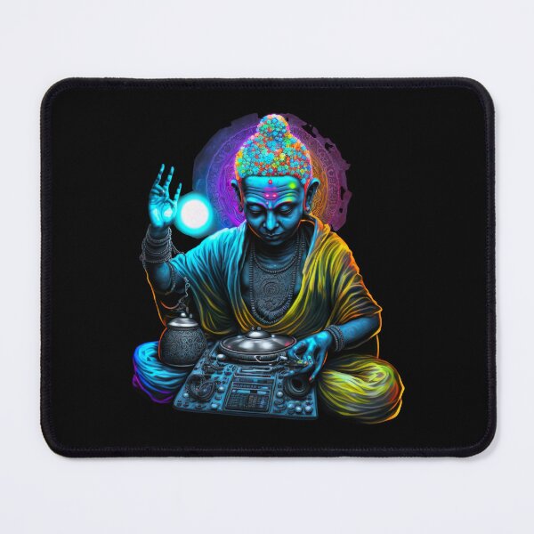 Item preview, Psychedelic Buddha, psytrance Nirvana meditation design designed and sold by IceBreakerStd.