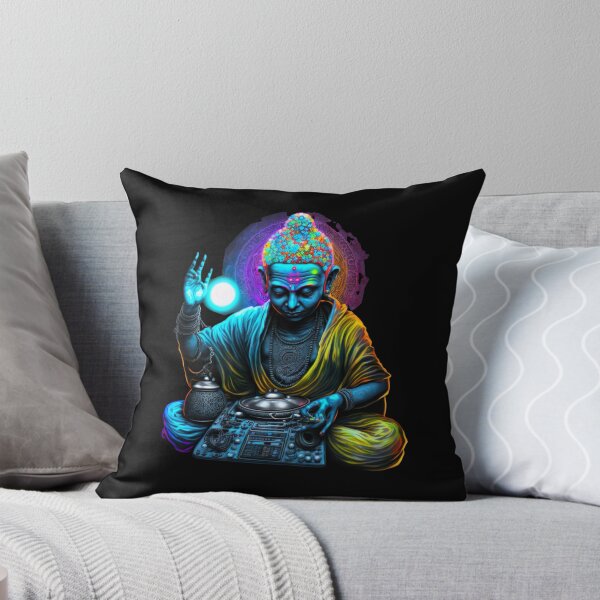Item preview, Psychedelic Buddha, psytrance Nirvana meditation design designed and sold by IceBreakerStd.
