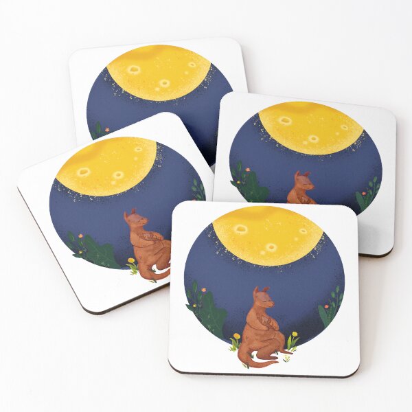 Item preview, Moongazing kangaroo designed and sold by CreativeStrand.
