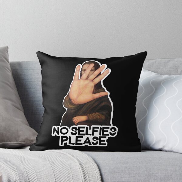 Item preview, No Selfies Please - Funny Mona Lisa design designed and sold by LordAudes.