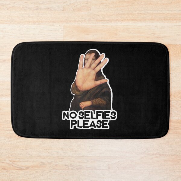 Item preview, No Selfies Please - Funny Mona Lisa design designed and sold by LordAudes.