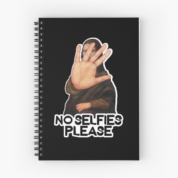 Item preview, No Selfies Please - Funny Mona Lisa design designed and sold by LordAudes.