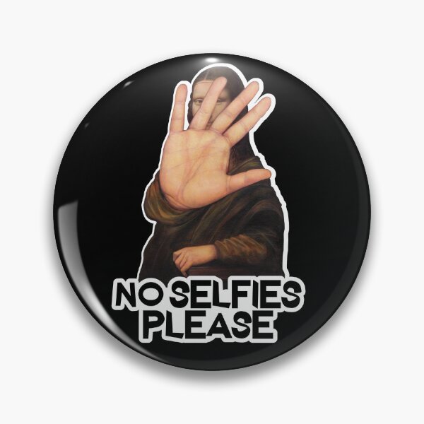 Item preview, No Selfies Please - Funny Mona Lisa design designed and sold by LordAudes.