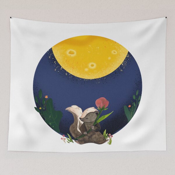 Item preview, Moongazing skunk designed and sold by CreativeStrand.