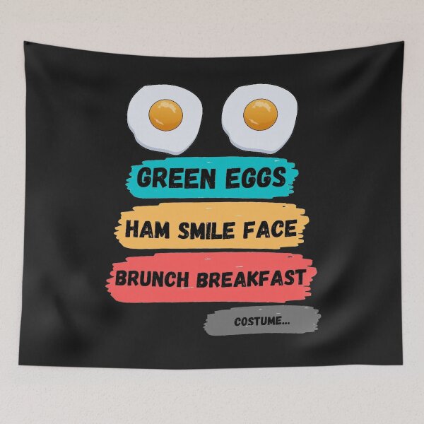 Item preview, Green Eggs Ham Smile Face Brunch Breakfast designed and sold by Zafer3.
