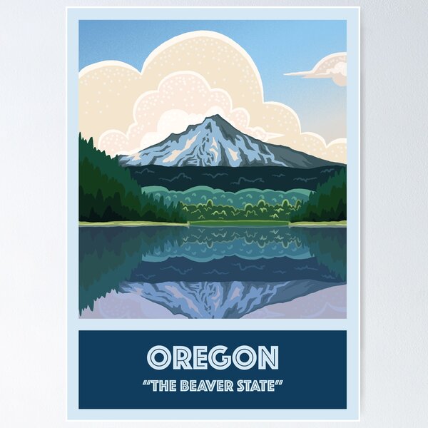 Artikel-Vorschau von Weinlese-Reise Oregon-Plakat, designt und verkauft von sisnotanartist.