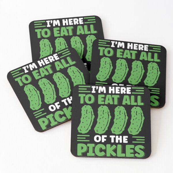 Item preview, I'm Here To Eat All The Pickles Foodie Funny Pickle Lover designed and sold by MintedFresh.