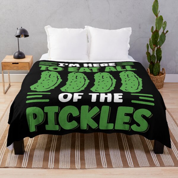 Item preview, I'm Here To Eat All The Pickles Foodie Funny Pickle Lover designed and sold by MintedFresh.
