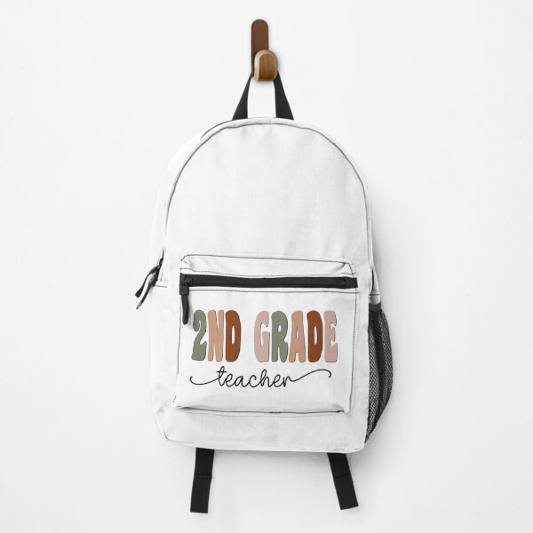 Item preview, 2nd Grade Teacher Boho Retro Script Design designed and sold by mysticblvd.