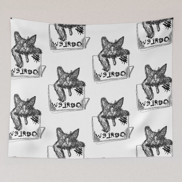 Item preview, Whimsical Feline Illustration for Cat Lovers and Tech Geeks  designed and sold by VtheArtist.
