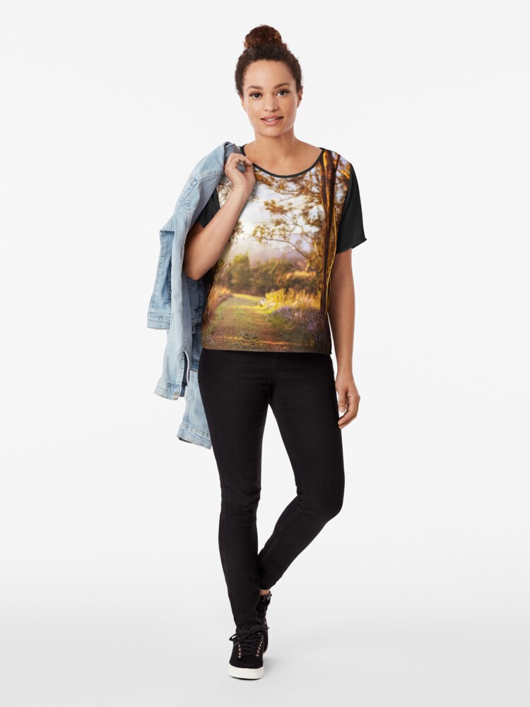 Alternate view of Morning is wonderful. Its only drawback is that it comes at such an inconvenient time of day. Chiffon Top