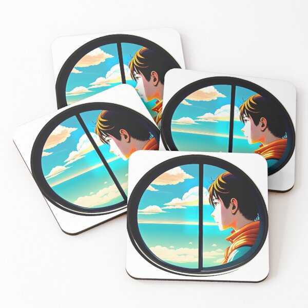 Item preview, Backpacker Airplane Window Manga designed and sold by Parag's Travel Shop.