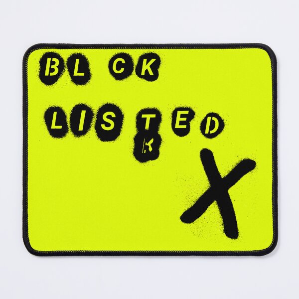 Item preview, BL_CK LISTED X designed and sold by ThoughtScribble.