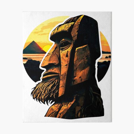 Moai Meme Art Board Prints for Sale