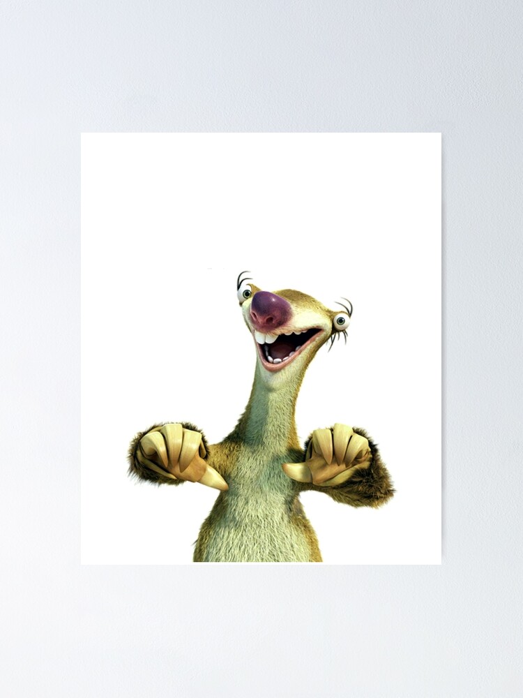 Sid The Sloth character from movies Graphic 