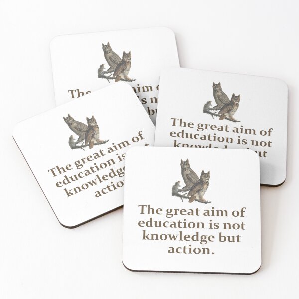 Item preview, The Great Aim Of Education - Education Quote   designed and sold by CrankyOldDude.