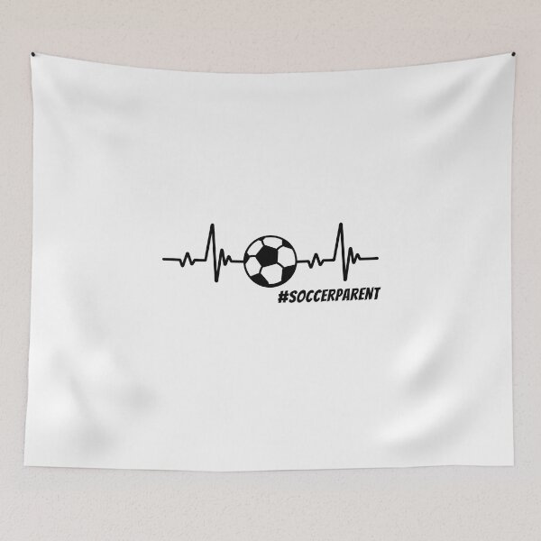 Item preview, Black Soccer Parent Heart Monitor Design designed and sold by Wanc Designs.