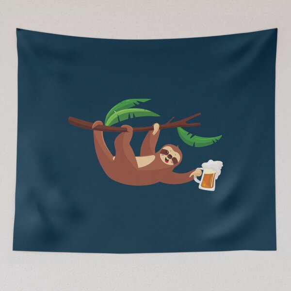 Item preview, Sid the sloth Sloth drinks beer    designed and sold by laceywerner64.