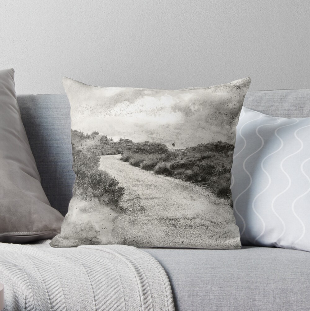Even if you're on the right track, you'll get run over if you just sit there.... Throw Pillow