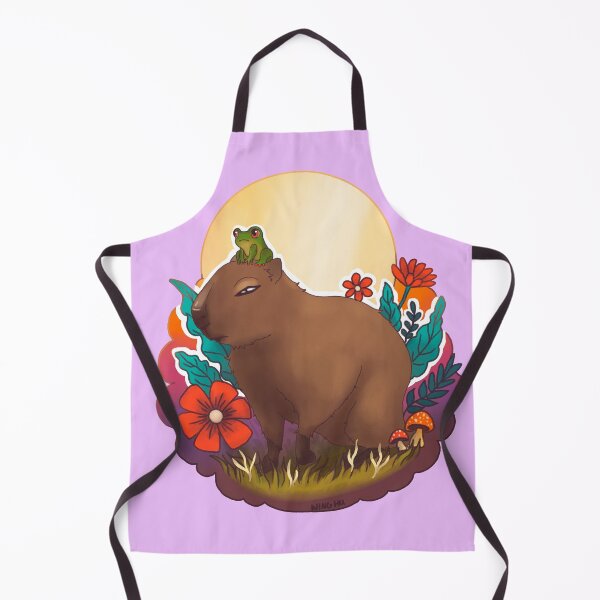 Item preview, Capybara and frog chill mood designed and sold by Jenna Wing-Hu.