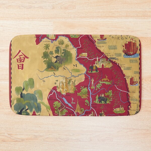 Item preview, Indochina Map | Vietnam | Laos | Cambodia | Vintage | 1940 designed and sold by Fab5Design.